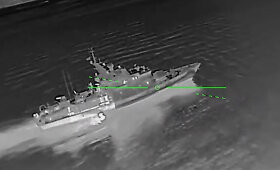 Sumedžiojo Rusijos FSB tarnybos laivą Kryme