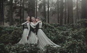 Svajinga grupės &bdquo;Pop Ladies&ldquo; fotosesija mi&scaron;ke