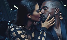 &bdquo;Balmain&ldquo; reklaminė kampanija su Kim Kardashian ir Kanye Westu