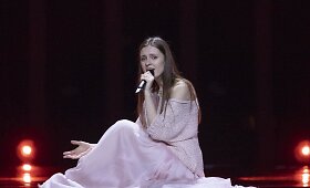 Pirmoji Ievos Zasimauskaitės repeticija &bdquo;Eurovizijoje&ldquo;