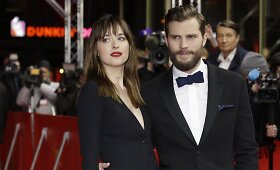 Erotinio filmo &bdquo;Penkiasde&scaron;imt pilkų atspalvių&ldquo; premjera Berlyno kino festivalyje