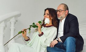 Kelantano sultonas Muhammadas V ir tituluota Rusijos gražuolė Oksana Voevodina