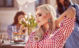 Gintarė Songailė aprangos ženklo &bdquo;Candy Lady&ldquo; fotosesijoje