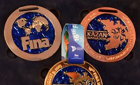 Kazanėje pristatyti 2015 metų Pasaulio vandens sporto čempionato medaliai