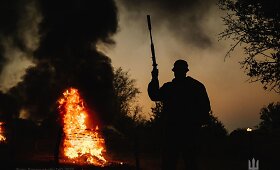 &Scaron;altis ir sniegas nestabdo kovų Ukrainos fronte