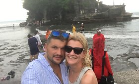 Lauros Pauk&scaron;ės ir Dominyko Kubiliaus mėnesio atostogos Balyje