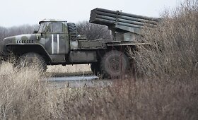 Ukrainos karinės pajėgos per naktį teroristų buvo ap&scaron;audytos 21 kartą