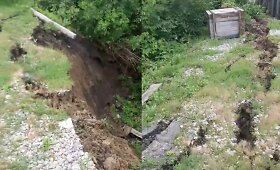 Siaubas Uralo kra&scaron;te: žemė slenka i&scaron; po kojų tiesiogine prasme
