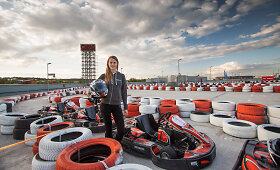Agnė Vičkačkaitė-Lauciuvienė &bdquo;Ozi Kart&ldquo; kartodrome