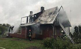 Sudegusi sodyba Molėtų rajone
