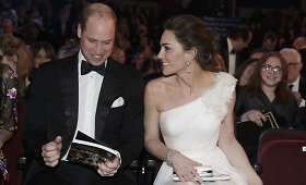 Princas Williamas ir Kembridžo hercogienė Catherine BAFTA apdovanojimuose