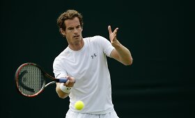 Andy Murray treniruotė Vimbldone