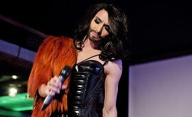 Austrijos atstovas &bdquo;Eurovizijoje&ldquo; transvestitas Conchita Wurst koncertavo nedidelei gerbėjų grupei