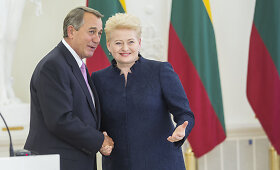 Prezidentė Dalia Grybauskaitė susitiko su JAV Atstovų Rūmų pirmininku Johnu Boehneriu