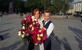Gintaro Pociūno ir Brigitos Vanagaitės sužadėtuvės Vilniaus Katedros aik&scaron;tėje