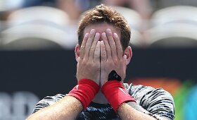 Juanas Martinas del Potro i&scaron;kovojo pergalę po de&scaron;imties mėnesių pertraukos