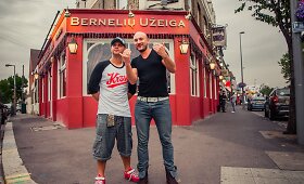 Lukas Pačkauskas ir Donatas Baumila-Dūnis Londone