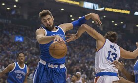 Jono Valančiūno ir Mindaugo Kuzminskas akistata NBA