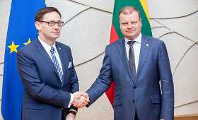 S.Skvernelio ir D.Obajteko susitikimas