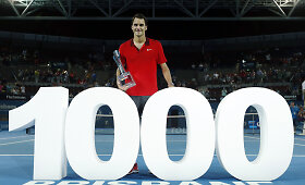 Rogeris Federeris i&scaron;kovojo 1000-ąją karjeros pergalę ir tapo Brisbeno čempionu
