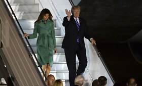 Donaldas Trumpas atvyko į Lenkiją