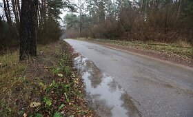 Senasis kelias nuo Karolini&scaron;kių link Salotės ežero