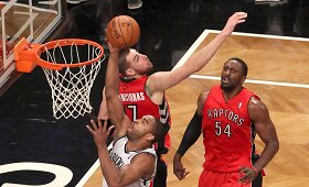 NBA: &bdquo;Toronto Raptors&ldquo; krep&scaron;ininkai įveikė &bdquo;Brooklyn Nets&ldquo; klubą