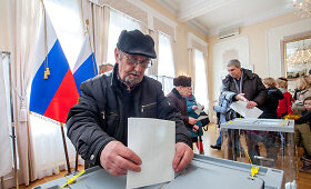 Rusijos ambasadoje Lietuvoje vyksta prezidento rinkimai