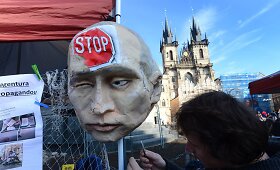 Prahoje &ndash; protesto akcija prie&scaron; Vladimirą Putiną