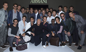 &bdquo;Giorgio Armani&ldquo; mados namai Milane pristatė kolekciją vyrams &bdquo;Echoes of Armani&ldquo;