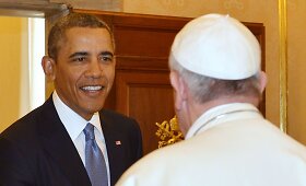 Barackas Obama pirmą kartą susitiko su popiežiumi Pranci&scaron;kumi