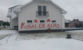 Dažais i&scaron;terliotas parlamentarės Irinos Rozovos artimųjų namas
