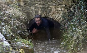 Didžiosios Britanijos premjeras Davidas Cameronas dalyvavo vienos mylios bėgime
