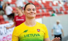 I.Zarankaitė meta diską pasaulio čempionato atrankoje