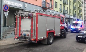 Gaisras Elnių gatvės daugiabutyje