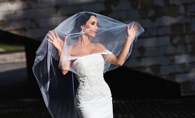 Greta Lebedeva parduoda vestuvinę suknelę