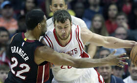 NBA lyga: &bdquo;Houston Rockets&ldquo; sutriu&scaron;kino &bdquo;Miami Heat&ldquo;