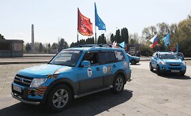Rusijos baikerių klubas &bdquo;Naktiniai vilkai&ldquo; atvyko į Var&scaron;uvą