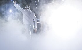 Parodomajame teniso mače Grigoras Dimitrovas nugalėjo Rogerį Federerį