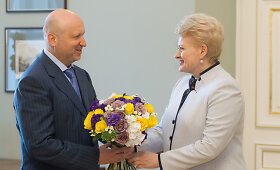 Ukrainos parlamento vadovas Oleksandras Turčynovas susitiko su Lietuvos prezidente Dalia Grybauskaite