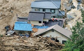 Japonijoje Hirosimos miestą užgriuvo didžiulė žemės nuo&scaron;liauža