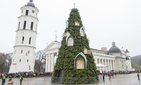 Kalėdų eglė Vilniaus Katedros aik&scaron;tėje