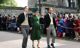 Devintą mėnesį nė&scaron;čia Pippa Middleton princesės Eugenie vestuvėse