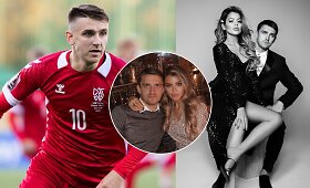 Futbolininkas Fiodoras Černychas skirasi su žmona Valerija
