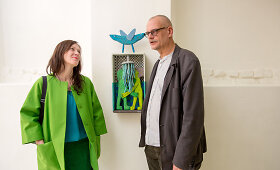 Marius Jonutis galerijoje &bdquo;Meno ni&scaron;a&ldquo; atidarė 14-ąją personalinę parodą &bdquo;Myliu&ldquo;