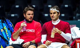 Rogeris Federeris pradėjo treniruotis su &Scaron;veicarijos teniso rinktine