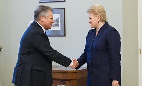 Prezidentė Dalia Grybauskaitė susitiko su buvusiu Lenkijos vadovu Aleksandru Kvasnievskiu