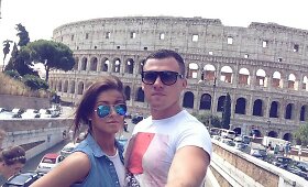 Eglės Jak&scaron;tytės atostogos Italijoje