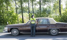 Rytinis kelių policijos reidas Liepkalnio gatvėje