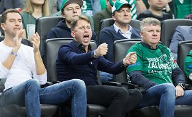 Egidijus Dragūnas Kaune aistringai palaikė &bdquo;Žalgirį&ldquo;